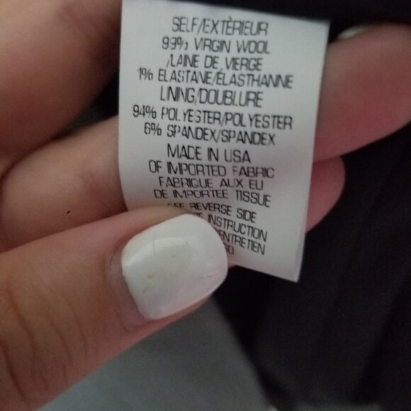 Theory Blazer Virgin Wool Jacket sz 12 - Picture 5 of 6